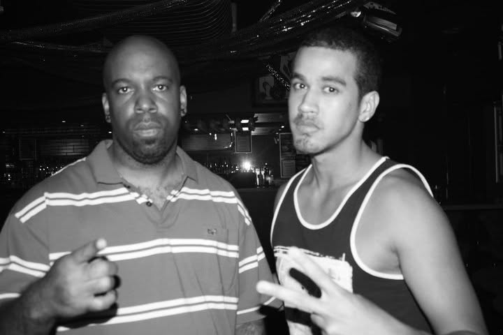 Jordan Oliver with The Outlawz member Young Noble.